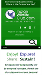 Mobile Screenshot of indianwildlifeclub.com